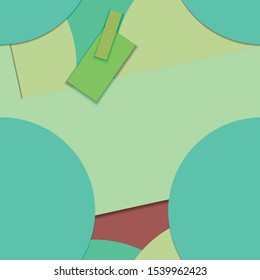 Flat material design - Creative vector trend seamless.
