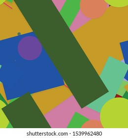 Flat material design - Creative vector trend seamless.