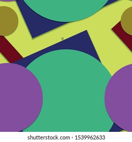 Flat material design - Creative vector trend seamless.