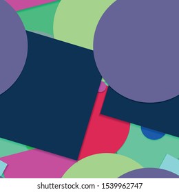 Flat material design - Creative vector trend seamless.