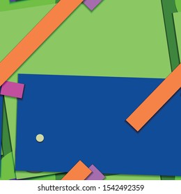 Flat material design - Creative vector trend seamless.