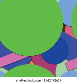 Flat material design - Creative vector trend seamless.