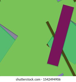 Flat material design - Creative vector trend seamless.