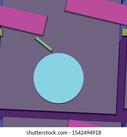 Flat material design - Creative vector trend seamless.