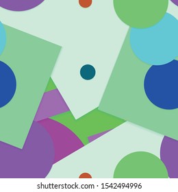 Flat material design - Creative vector trend seamless.