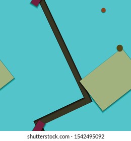 Flat material design - Creative vector trend seamless.