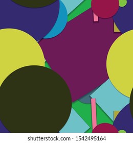 Flat material design - Creative vector trend seamless.