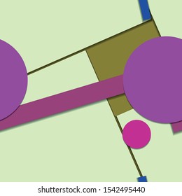 Flat material design - Creative vector trend seamless.