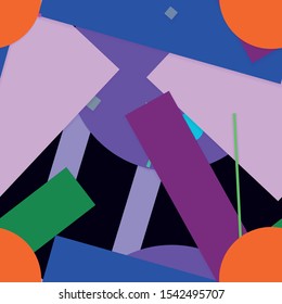Flat material design - Creative vector trend seamless.