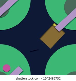 Flat material design - Creative vector trend seamless.