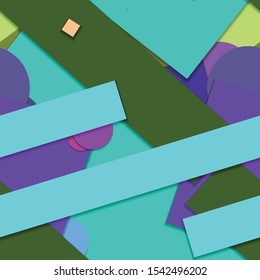 Flat material design - Creative vector trend seamless.