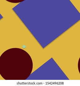 Flat material design - Creative vector trend seamless.