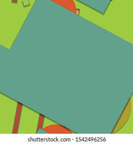 Flat material design - Creative vector trend seamless.