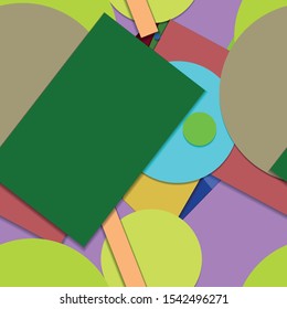 Flat material design - Creative vector trend seamless.