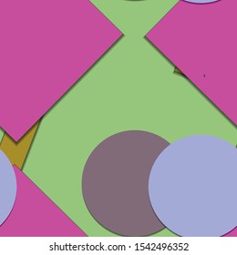 Flat material design - Creative vector trend seamless.
