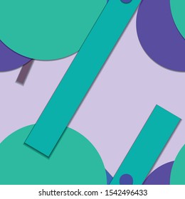 Flat material design - Creative vector trend seamless.