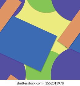 Flat material design - Creative vector trend seamless.