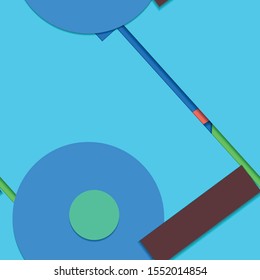 Flat material design - Creative vector trend seamless.