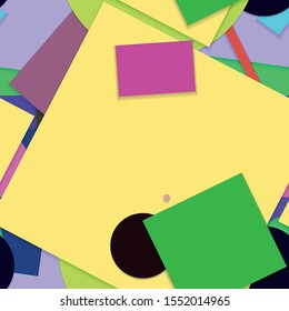 Flat material design - Creative vector trend seamless.