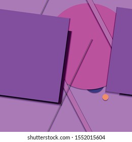 Flat material design - Creative vector trend seamless.