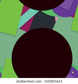 Flat material design - Creative vector trend seamless.