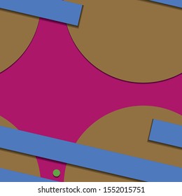 Flat material design - Creative vector trend seamless.