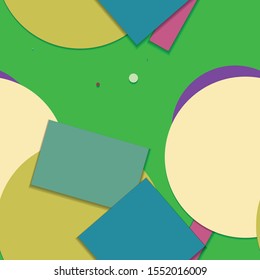 Flat material design - Creative vector trend seamless.