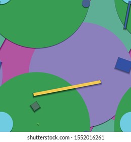 Flat material design - Creative vector trend seamless.