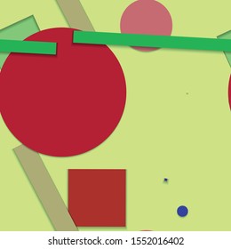 Flat material design - Creative vector trend seamless.