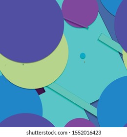 Flat material design - Creative vector trend seamless.