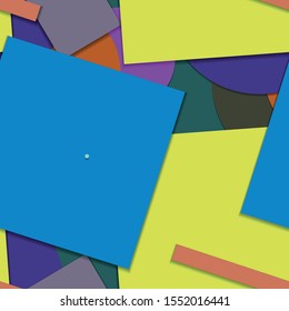 Flat material design - Creative vector trend seamless.