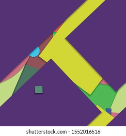 Flat material design - Creative vector trend seamless.