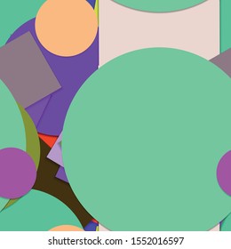 Flat material design - Creative vector trend seamless.