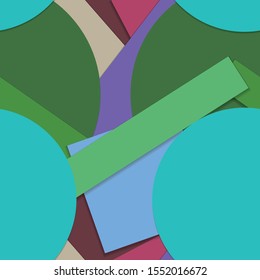 Flat material design - Creative vector trend seamless.