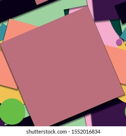 Flat material design - Creative vector trend seamless.