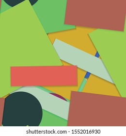 Flat material design - Creative vector trend seamless.