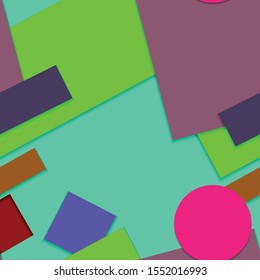 Flat material design - Creative vector trend seamless.