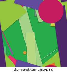 Flat material design - Creative vector trend seamless.