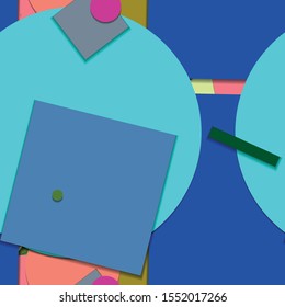 Flat material design - Creative vector trend seamless.