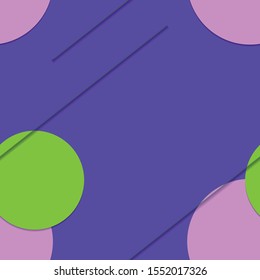 Flat material design - Creative vector trend seamless.