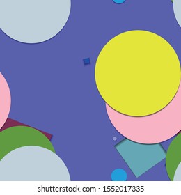 Flat material design - Creative vector trend seamless.