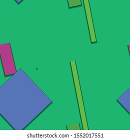 Flat material design - Creative vector trend seamless.