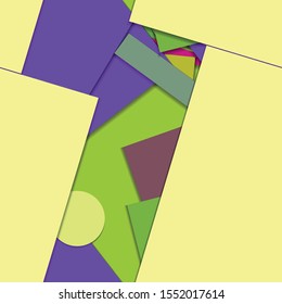 Flat material design - Creative vector trend seamless.