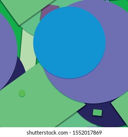 Flat material design - Creative vector trend seamless.