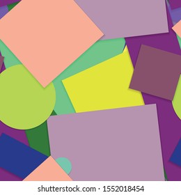 Flat material design - Creative vector trend seamless.