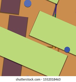 Flat material design - Creative vector trend seamless.