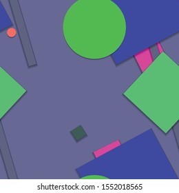 Flat material design - Creative vector trend seamless.