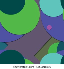 Flat material design - Creative vector trend seamless.