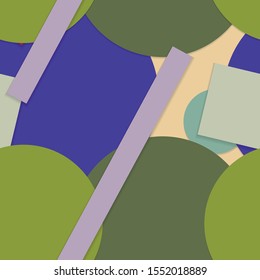 Flat material design - Creative vector trend seamless.