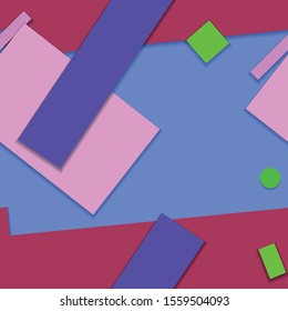 Flat material design - Creative vector trend seamless.